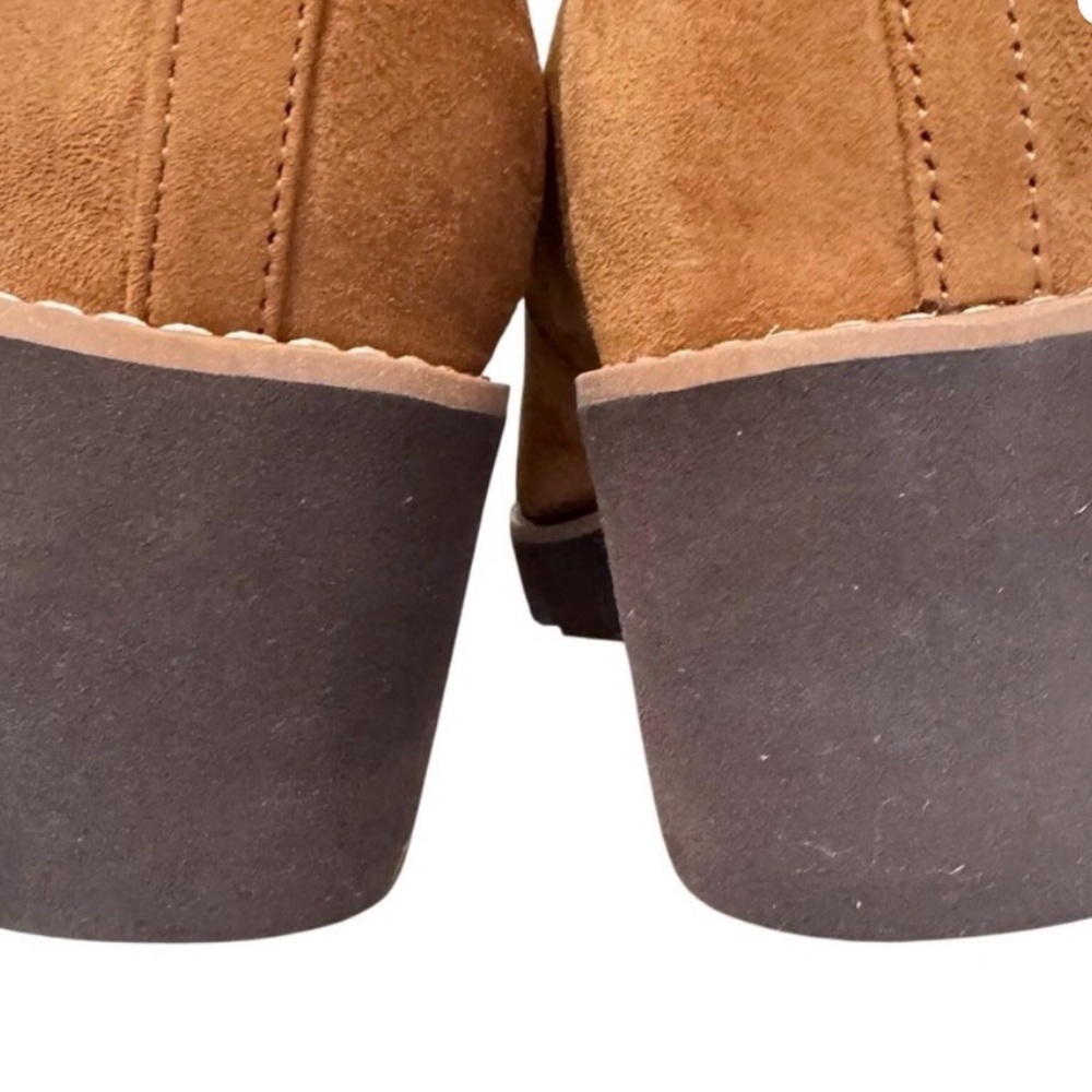 Vionic Willa Tan Suede Slip-On Wedge Clogs - Picture 7 of 12